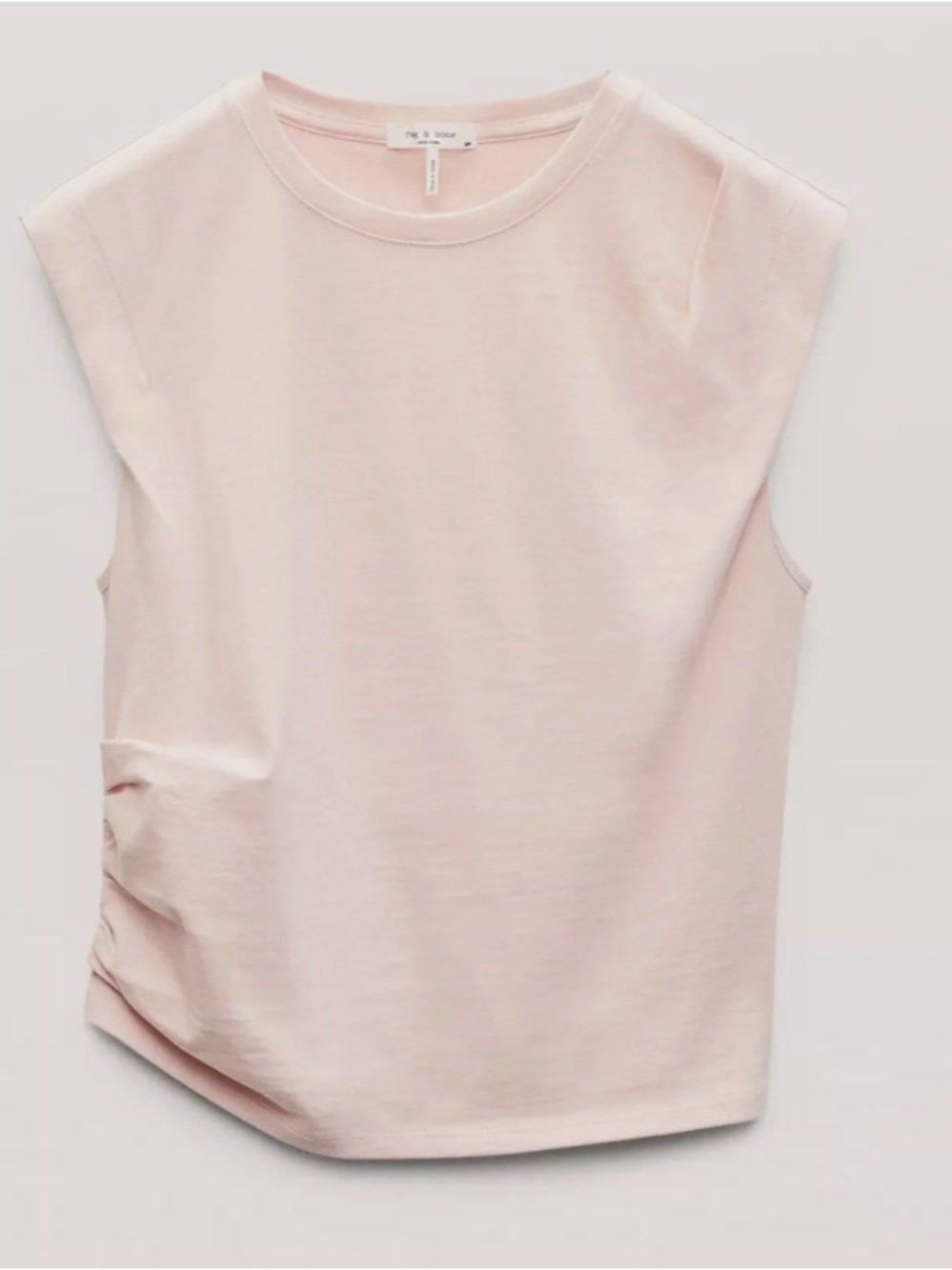 NEW🤍rag & bone Women's Mica Cropped Tank Top Large dusty rose $138